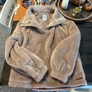 Billabong Cozy Tan Fleece Sweater